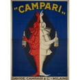 thumbnail image 2 of Leonetto Cappiello 14x18 Gold Ornate Wood Frame and Double Matted Museum Art Print Titled - Campari (1921), 2 of 4