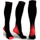 thumbnail image 1 of 2 pares de calcetines de compresión para deportes al aire libre, rojo degradado, L/XL, 1 of 5