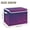 Wave-like Purple, variant on Iauyy Large Storage Box with Lid - Foldable Home Storage Bins for Clothes Toy Holiday Decor, The Colorful Sun (42*32*30cm)
