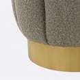 thumbnail image 3 of Safavieh  Couture Maxine Channel Tufted Otttoman Light Grey/Gold, 3 of 5