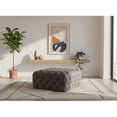 thumbnail image 2 of Meridian Furniture Ariel Button Tufted Gray Velvet Ottoman and Bench, 2 of 4