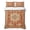 Orange, variant on Twin Quilt Set 68''x86'', Orange Boho Lightweight Summer Bedspread Coverlet Set with 2 Pillow Shams, Geometric Antique Tribal Retro Ethnic Breathable All Season Quilt Bedding for Dorm/Bedroom