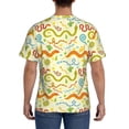 thumbnail image 3 of Bixox Men's Cartoon Snake8 Printed Short Sleeve Skinny Athletic T-Shirt, 3 of 6