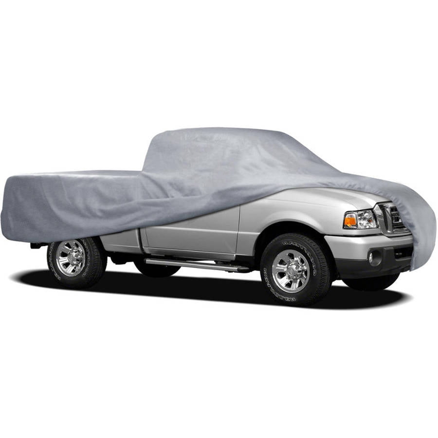 MotorTrend Pick Up Truck Car Cover, 3 Layers, Outdoor Tough, Waterproof, Small