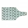 thumbnail image 1 of Vintage Cutting Board, Retro Style Cameras Scattered on a Plain Background Drawn by Pencil, Decorative Tempered Glass Cutting and Serving Board, in 3 Sizes, by Ambesonne, 1 of 2