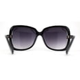 thumbnail image 4 of Womens 1990s Oversize Butterfly Designer Sunglasses Black, 4 of 4