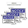 thumbnail image 3 of Notice CDC Recommendations Ours Office Is Temporarily Closed Helps Keep Your Business Safe Aluminum Metal Sign 12"x18", 3 of 5