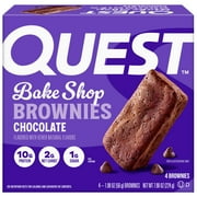 Quest Bake Shop Brownies, Chocolate Flavor, 10g Protein, 4 Count