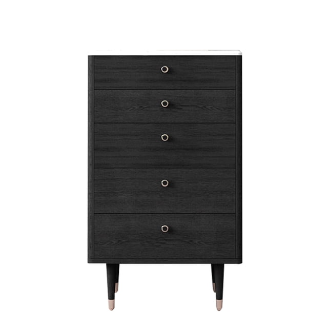 Comoda Cajonera Praga Ilios Innova 5 Gavetas Color Café Oscuro