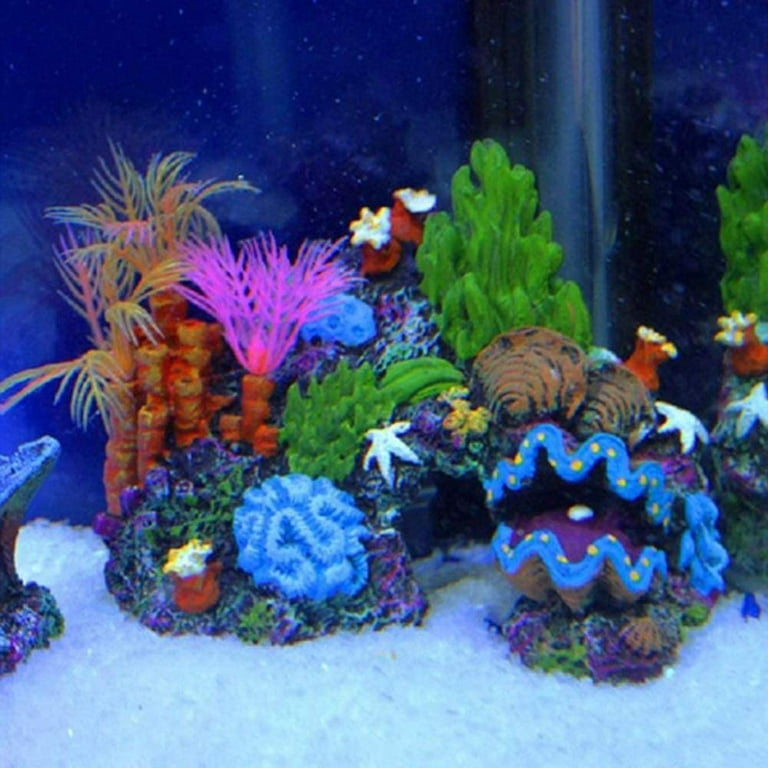 Aquarium Decorations, Resin Coral Rock Mountain Cave Fish Tank