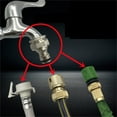 thumbnail image 2 of All Copper Electroplating Standard Connector 4/6 Points Washing Machine Faucet Connector Car Wash Water Multi Function Pacifier Connector, 2 of 4