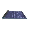 thumbnail image 2 of Ahgly Company Indoor Square Solid Blue Modern Area Rugs, 8' Square, 2 of 4
