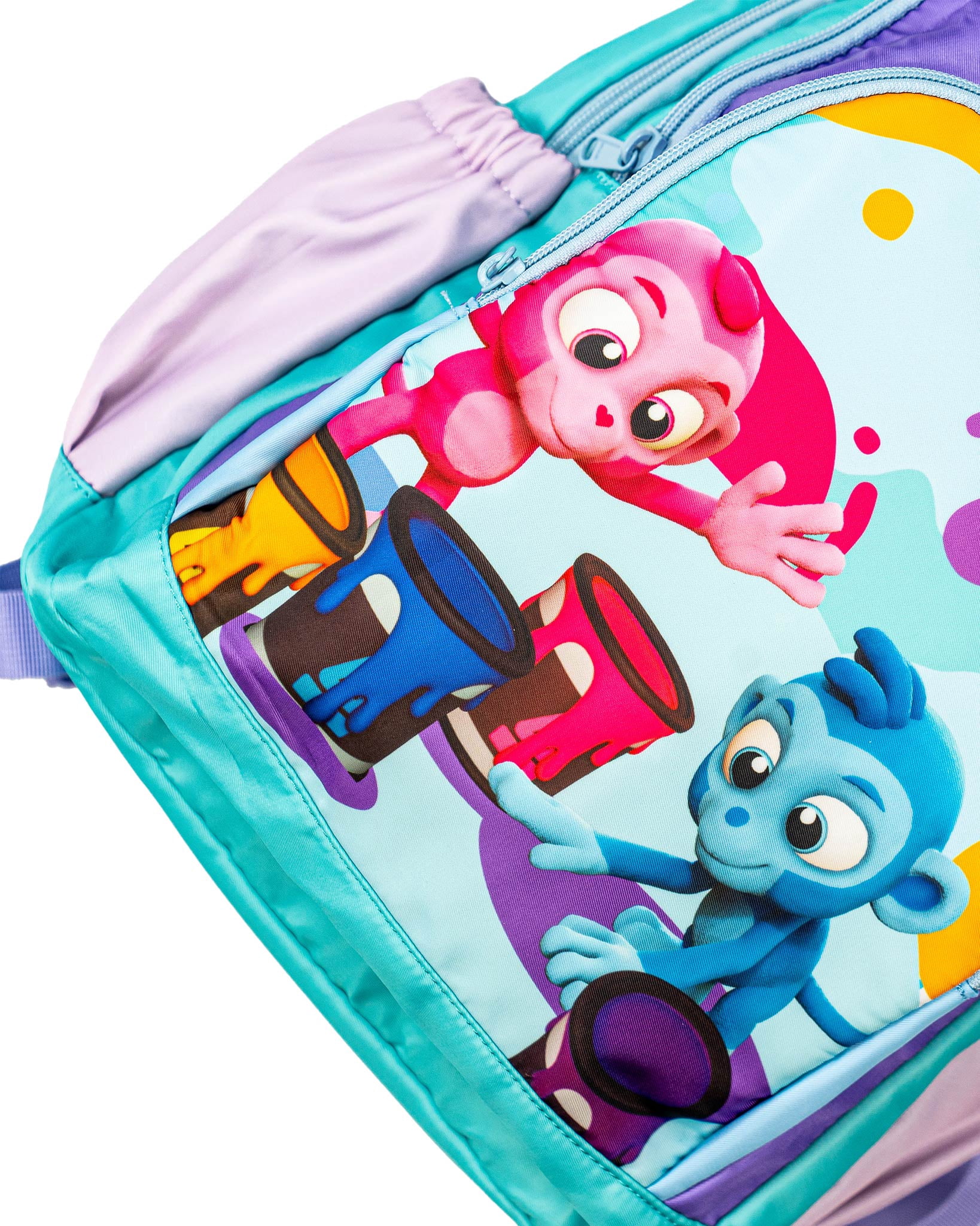 A FOR ADLEY Backpacks Featuring Adley Logos Great Backpack For School or Just Carrying Around Your Important Kid Things (Monkey Buddies Color Pop)