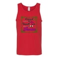 thumbnail image 2 of Wild Bobby, Raised On Sweet Tea & Jesus, Inspirational Christian, Men Graphic Tank Top, Red, XX-Large, 2 of 5