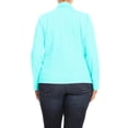 thumbnail image 3 of Women's Plus Size Casual Long Sleeves Open Front Office Work Wear Solid Blazer Jacket, 3 of 5