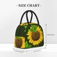 thumbnail image 2 of Fotbe Sunflower Bolsa de Almuerzo con Estampado, Lonchera Aislada, Contenedor de Comida Reutilizable Tipo Cooler a Prueba de Fugas, 2 of 6