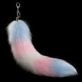 thumbnail image 5 of Tail Keychain Faux Furs Tail Pendant Long Tail Pendant Keyring, 5 of 10