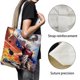 thumbnail image 3 of Peacemaker Bolso de tela con estampado de lienzo para mujer, bolsa de compras reutilizable y estética, con cremallera interior, regalo para mujer,38*45cm., 3 of 6