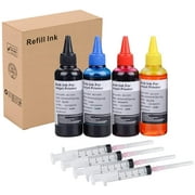 INK+ 400ml Universal Dye Ink Refill Kit for HP Canon Epn Brother Lexmark Printers Compatible Cartridges Refillable