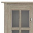 thumbnail image 6 of Simpli Home Warm Shaker 32 inch Wide Solid Wood Transitional Low Storage Cabinet in Distressed Grey, 6 of 8