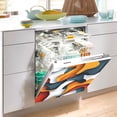 thumbnail image 2 of Yayeee Magnetic Dishwasher Cover for The Front Decoration Home Kitchen Machine Sticker Protector, Abstract Wavy, 2 of 6