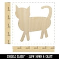 thumbnail image 2 of Cat Prancing Solid Wood Shape Unfinished Piece Cutout Craft DIY Projects - 4.70 Inch Size - 1/8 Inch Thick, 2 of 7