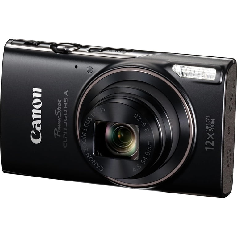 Canon, Digital Camera, 20.2MP, 12x Zoom, Black, Wi-Fi, Full HD