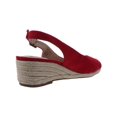 thumbnail image 2 of LifeStride Womens Socialite Canvas Peep-Toe Slingback Sandals, 2 of 2