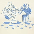 thumbnail image 3 of Disney - Mickey Mouse - Blue Pup Prints & Outline - Juniors Fitted Graphic T-Shirt, 3 of 5