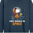 thumbnail image 3 of Peanuts - Space Snoopy -Women's Lightweight French Terry Long Sleeve Shirt, 3 of 6