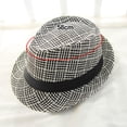 thumbnail image 2 of 56-58 cm circunferencia del sombrero sombreros de paja para hombres y mujeres, sombreros de ala corta, sombreros de verano, sombreros casuales de jazz retro, 2 of 5