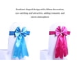 thumbnail image 4 of VONKY Elastic Bowknot Chair Cover Sashes Anti-wrinkle Ribbon Chair Band Wedding Decor, 4 of 8
