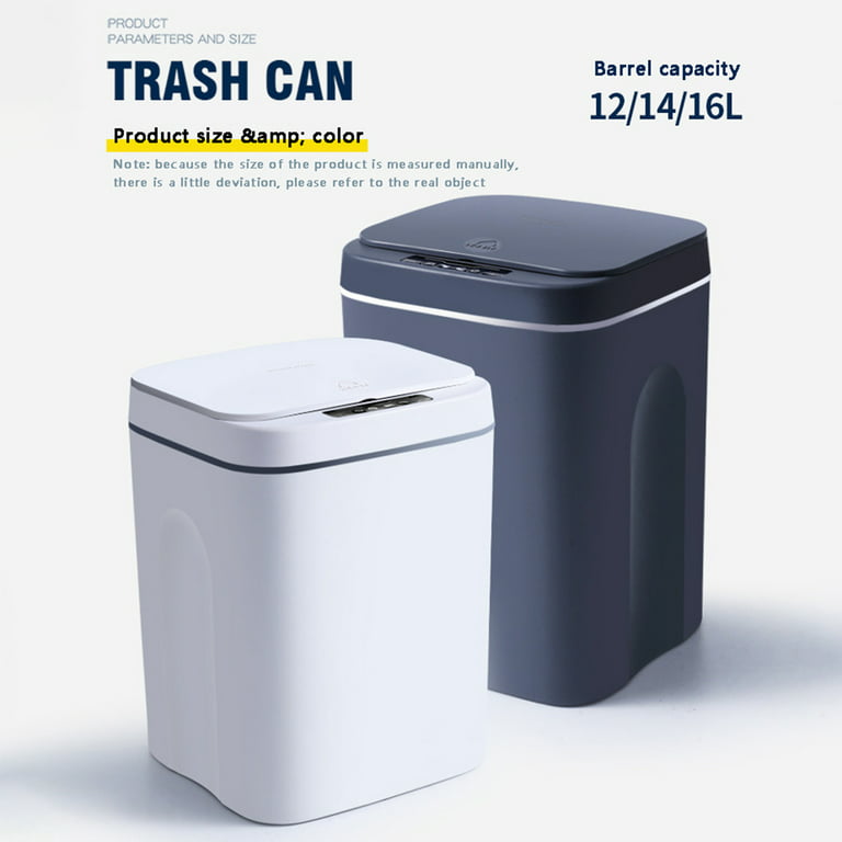 Smart Trash Can Large Capacity for Kitchen Bathroom Garbage Bin Automatic  Induction Waterproof Bin with Lid Smart Home Trash Can - AliExpress