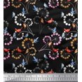 thumbnail image 1 of Soimoi Cotton Duck Fabric Floral,Woodpecker & American Robin Bird Printed Fabric 1 Yard 42 Inch Wide, 1 of 1