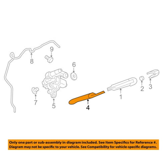 Chevrolet GM OEM 2016 Spark Wiper-Rear Window Blade 95391371