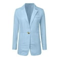 thumbnail image 5 of Siilsaa Womens Jacket Dressy Casual Women Business Casual Blazer with Lined Professional Work Suit Jacket with Pockets Light Blue,S, 5 of 5