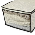 thumbnail image 5 of CC Home Furnishings Set of 2 Gray Damask Patterned Soft Storage Bins with Zipper Closure 18", 5 of 7