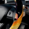 thumbnail image 5 of Sea Slug 14.5 Inch Printing PVC Leather Steering Wheel Cover Car Wheel Covers Auto Accessories, 5 of 6