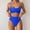 Blue, variant on Womens High Waisted Swimsuits Bottom Padded Bathing Suits Bikini Sets Top Two Piece Swimwear Teen Swim Suits Girls Breastfeeding Swimsuits for Women Animal Print Swimsuits for Women Swim Shorts Woman