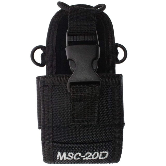 Estuche de nailon con soporte para walkie talkie, estuche de radio bidireccional con correa de hombro ajustable para Baofeng Eigraketly TX0751-00
