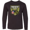 thumbnail image 3 of Inktastic Proud Military Nephew Long Sleeve Youth T-Shirt, 3 of 5
