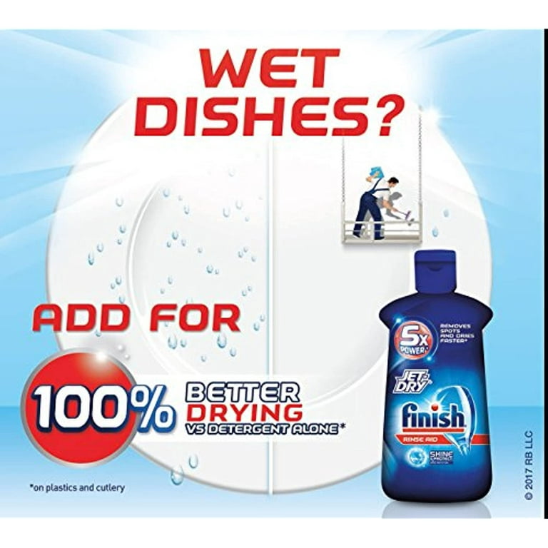 Finish Jet-Dry Rinse Aid, Dishwasher Rinse Agent and Drying Agent