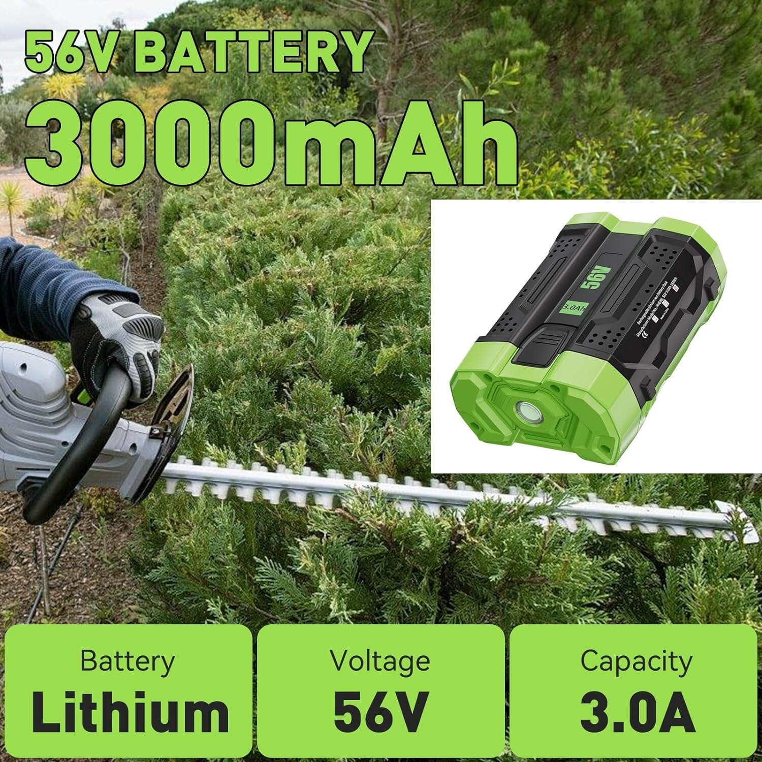 2PACK EGO POWER+ (BA1400) 56V 2.5Ah LITHIUM-ION RECHARGEABLE BATTERY BA1400T