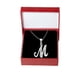 thumbnail image 3 of Collar Gargantilla Letra M Horoz Plata 925 45cm WP1413, 3 of 5