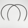 thumbnail image 2 of Whirlpool  4' Black Washer Inlet Hoses 1050 PSI - 2 Pack, 2 of 3