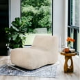 thumbnail image 2 of Big Joe Modora Bean Bag Lounger, Living Room and Gaming Chair Only, Birch Soft Boucle, Chair Only, 2 of 8