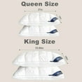 thumbnail image 4 of Hvnde  Luxury Hotel Quality Bed Pillows For Sleeping, Low Allergy Polyester Fiber Cover, Premium Soft Down Alternative Fill For Back, Stomach Or Side Sleepers, Ergonomic Design, Deep Sleep, 4 of 8