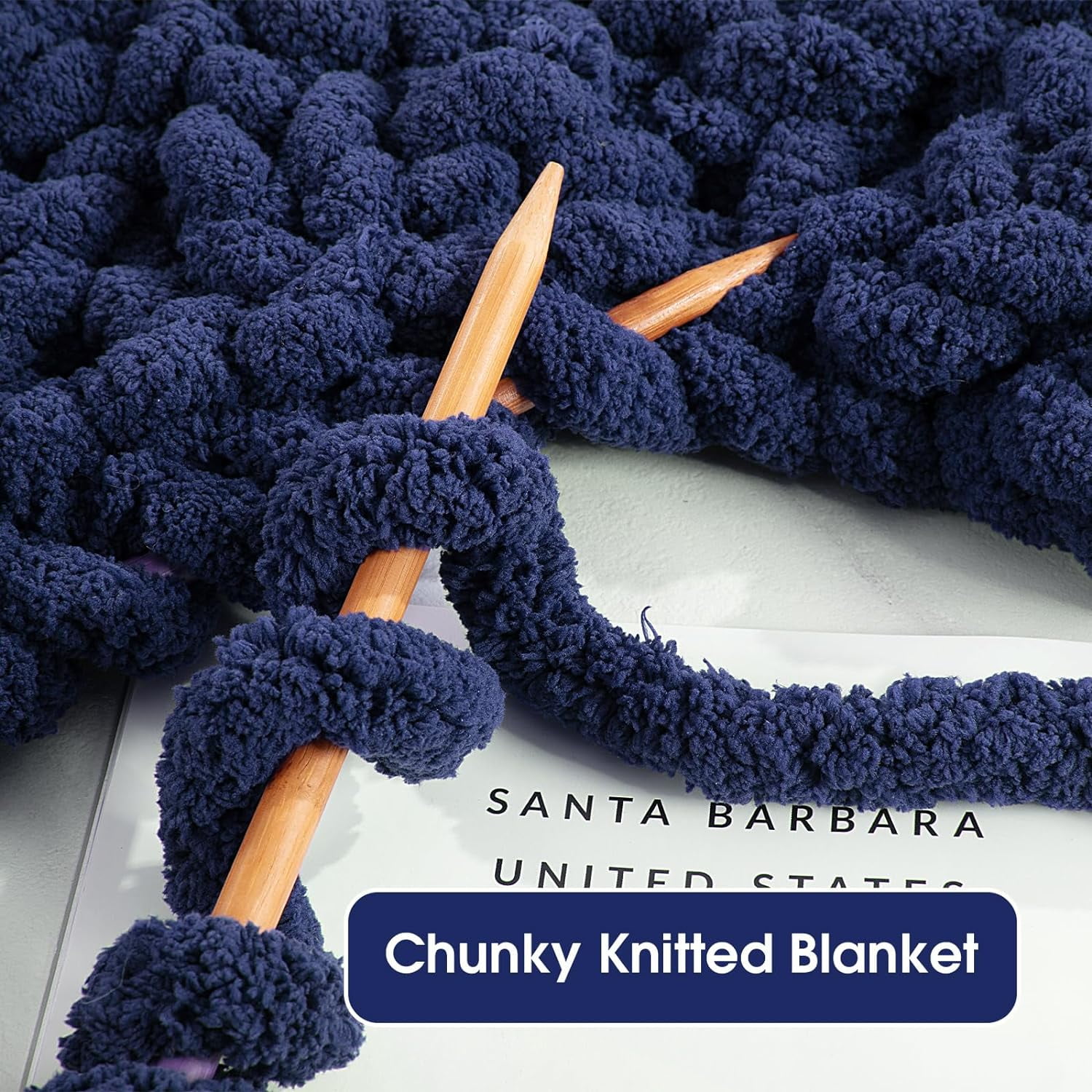 Chunky Yarn for Crocheting 1/2/4 Pack, Fluffy Jumbo Chenille Yarn, Super Soft Plush Yarn for Hand Woven DIY Crafts, Giant Thick Fuzzy Yarn for Hand Knitting (27 yds,8 oz Each Skein)