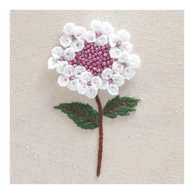 Kit de punto de cruz 3D "Hermosa flor", kits de bordado para niños Crisantemo