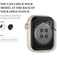 thumbnail image 2 of KOMI Compatible for Clear Apple Watch Band 41mm 40mm 38mm 42mm 44m 45mm 49mm with Case, Women Glitter Bling Sport Strap for iWatch Band Ultra 2/1 Series 9 8 7 6/SE 5 4 3 2 1, Matte White, 2 of 7
